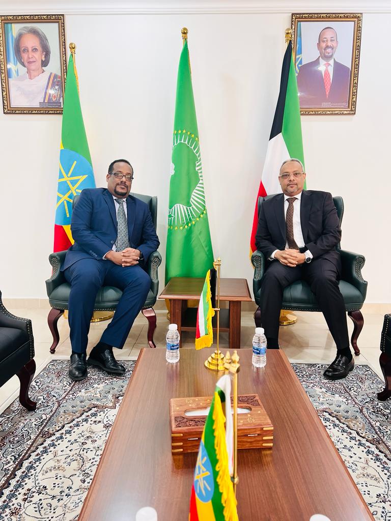 زيارة سعادة السفير إلى سفارة جمهورية إثيوبيا الفيدرالية الديمقراطية 