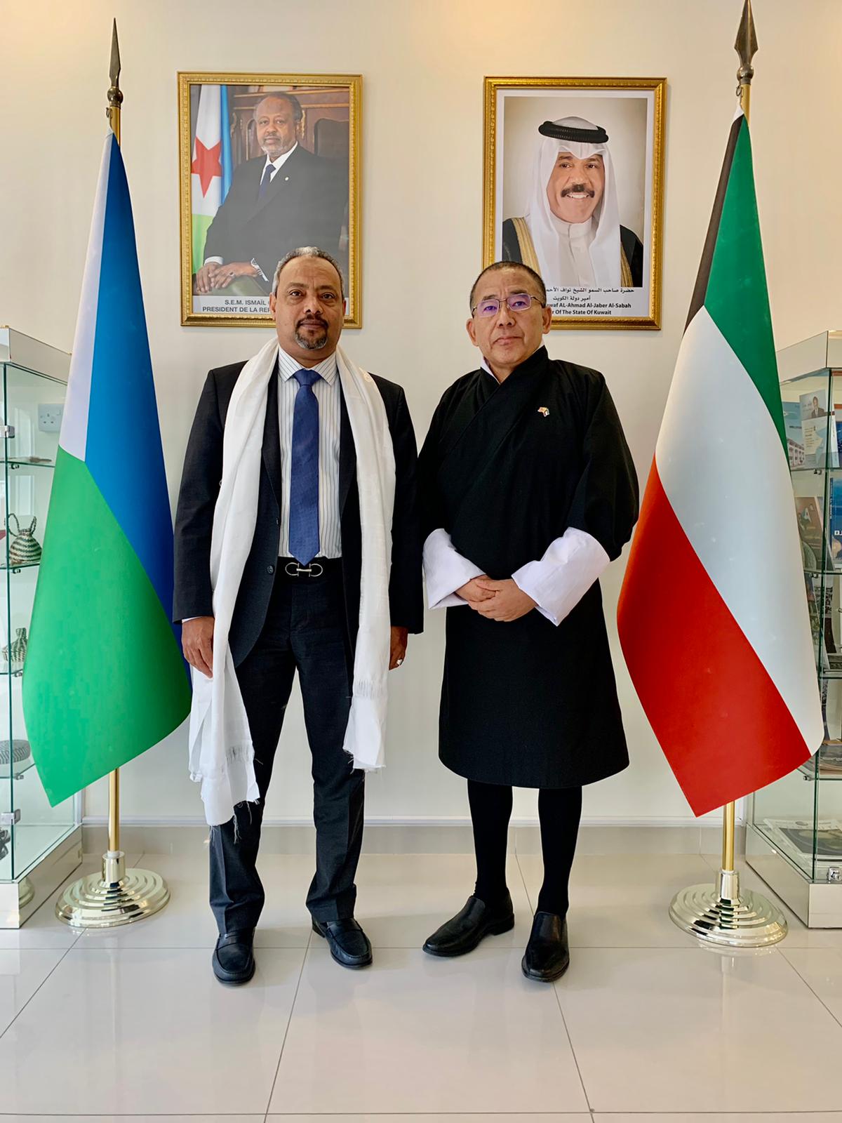 زيارة سفير مملكة بوتان لدى الكويت لسفارة