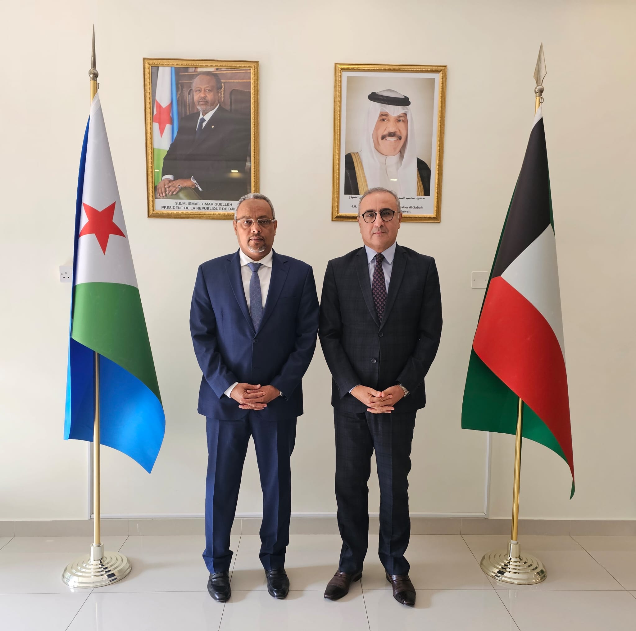 زيارة سفير الجمهورية التونسية لدى الكويت لسفارة