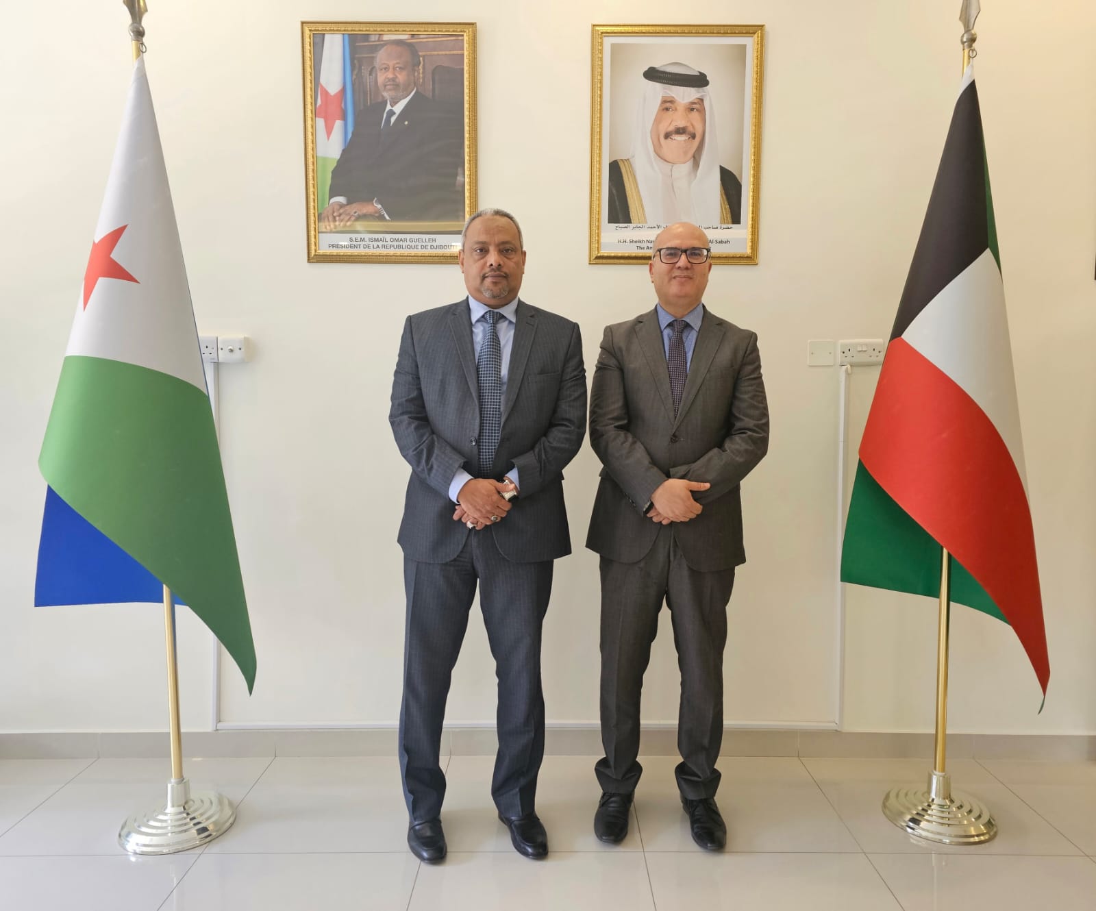 زيارة سفير الجمهورية التونسية لدى الكويت لسفارة