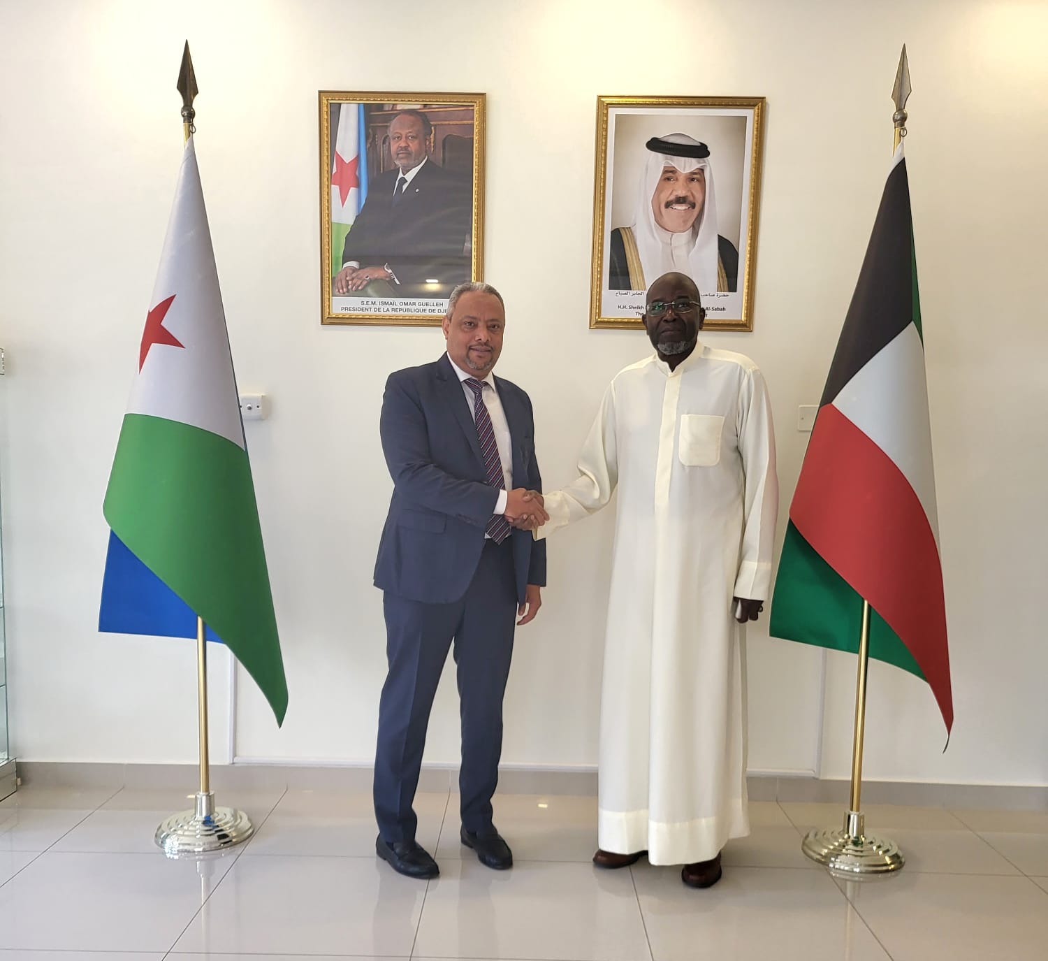 زيارة سفير السنغال السابق لدى دولة الكويت لسفارة 