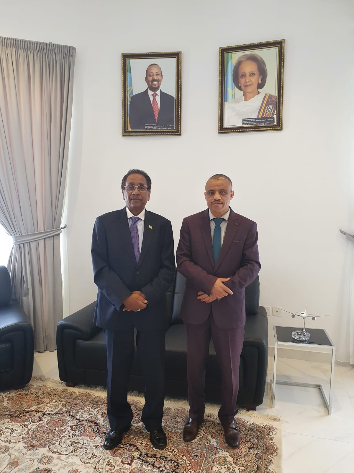 زيارة سعادة السفير إلى سفارة اثيوبيا الفيدرالية الديمقراطية 
