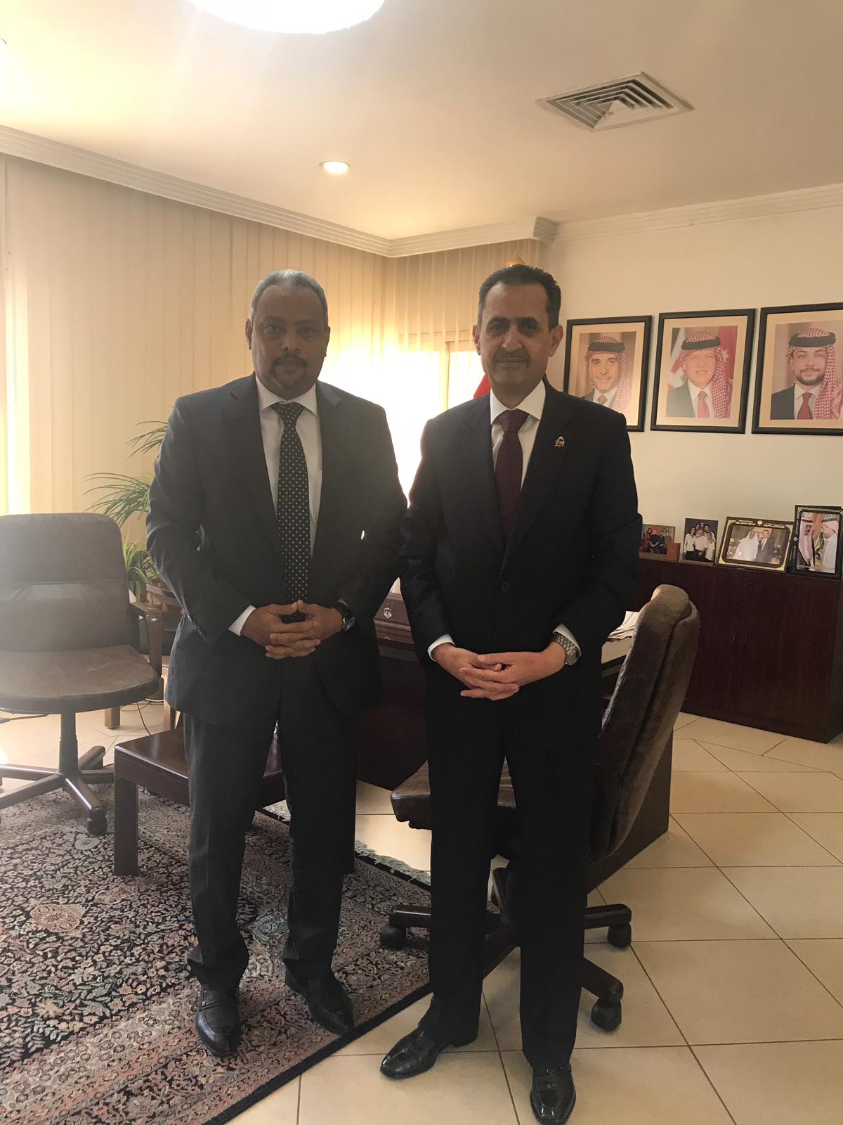 زيارة سعادة السفير إلى سفارة المملكة الأردنية الهاشمية 